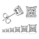 IOGOU 925 Sterling Silver Stud Earrings For Women Diamond Jewelry