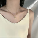 XIYANIKE 316L Stainless Steel Gold Color Love Heart Necklaces For Women Chokers 2021Trend Fashion Festival Party Gift Jewelry