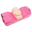 Plush Ergonomic Memory Foam Pillow for Eyelash Comfort