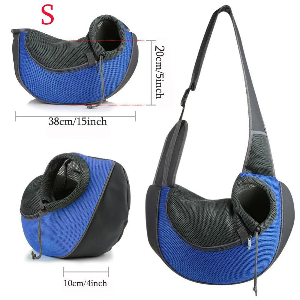 Pet Outdoor Travel Mesh Carrier: Lightweight Breathable Comfort Sling Bag  ourlum.com   