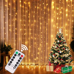 Christmas Lights Curtain Garland: Create Festive Ambiance with 8 Modes