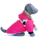 Winter Pet Dog Coat French Bulldog Chihuahua Waterproof Costume Warm Outfit  ourlum.com Pink S 