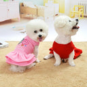 Christmas Princess Teddy Dog Dress: Cozy, Cute & Versatile Pet Apparel  ourlum.com   