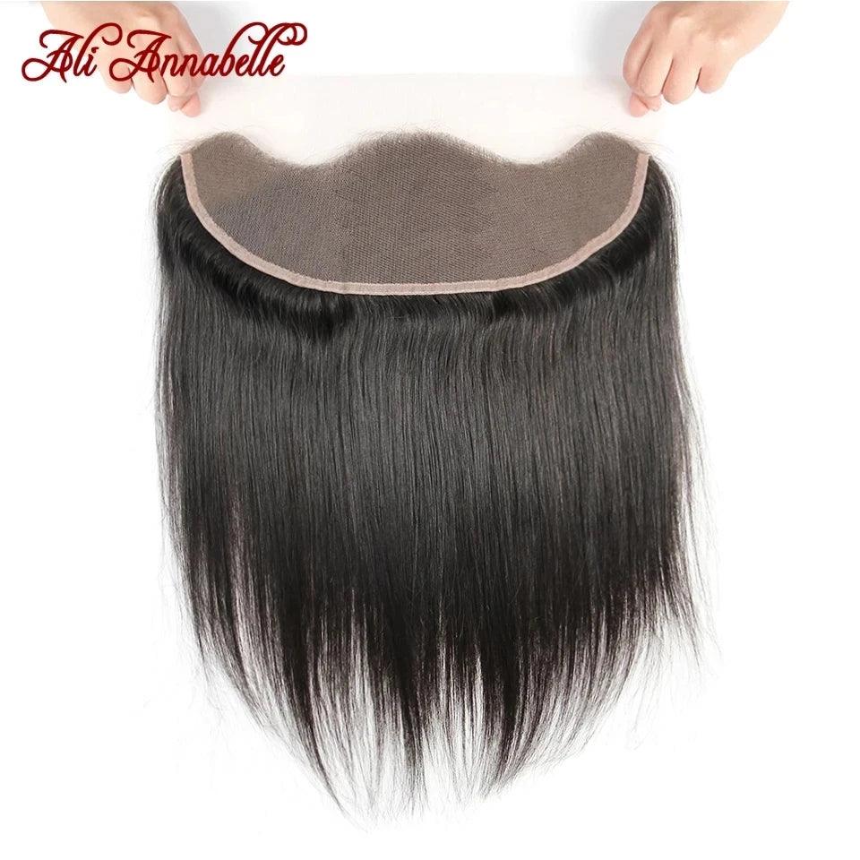 Luxurious Brazilian Human Hair Lace Frontal Closure 13x4 - Medium Brown HD Lace  ourlum.com Medium Brown Lace CHINA 10inches