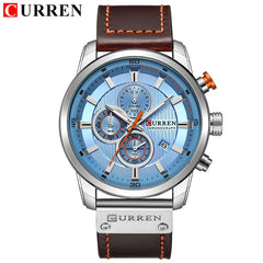 CURREN Men's Chronograph Watch: Stylish Luxury Timepiece for Modern Gentleman