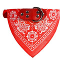 Pet Neckerchief Collar with Cute Print Scarf - Small Dog & Cat Accessories  ourlum.com Red S 