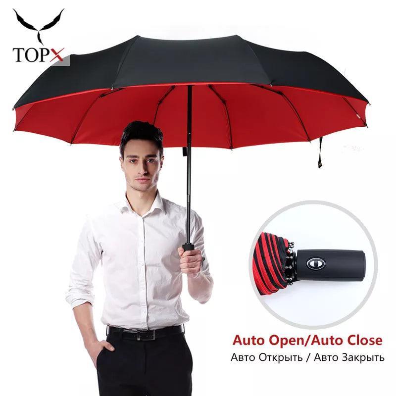 Luxury Windproof Automatic Umbrella with Ultimate Protection for Men and Women  ourlum.com   