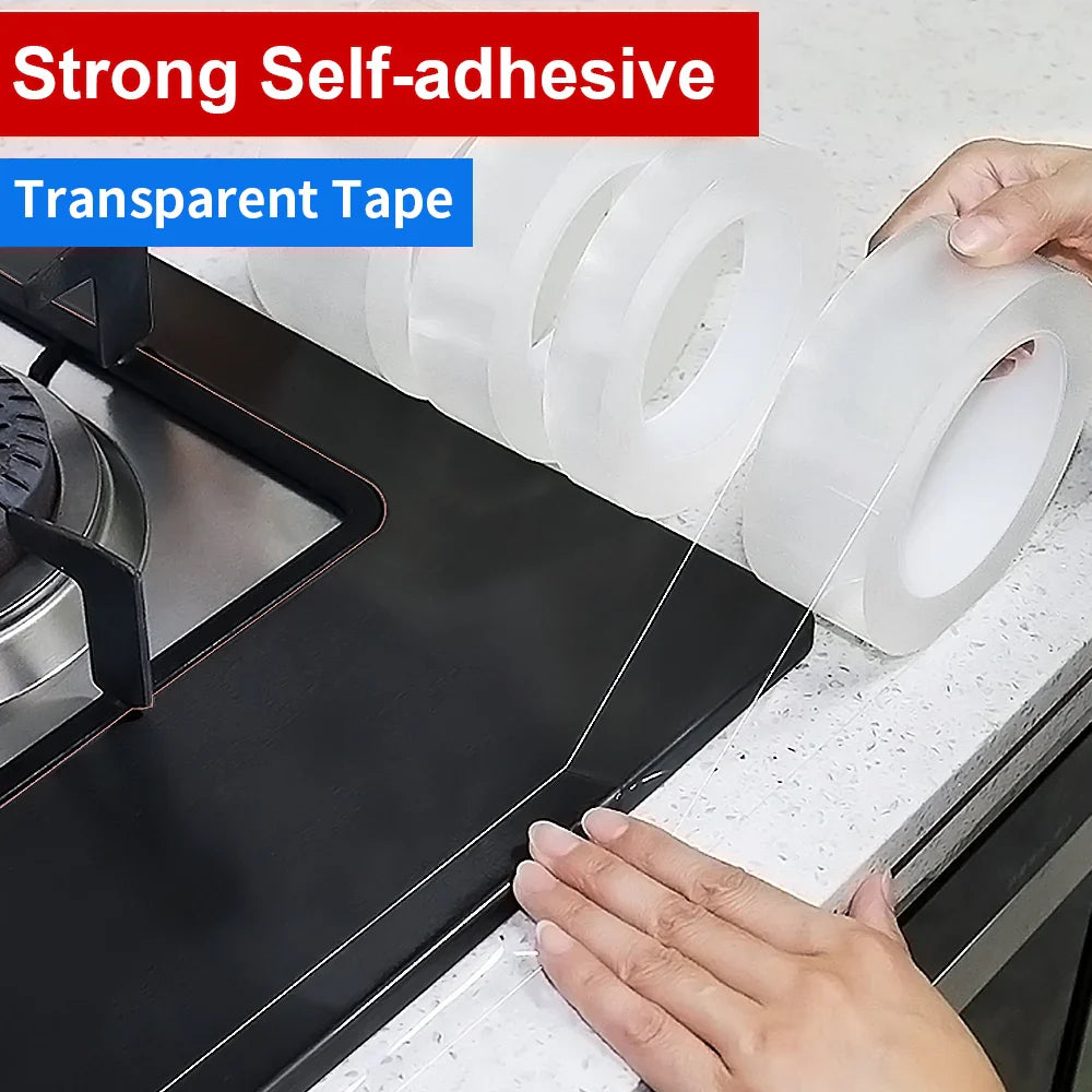 Waterproof Transparent Sink Gap Seal Tape: Strong Adhesive, Easy Clean, Anti-Mildew  ourlum.com   