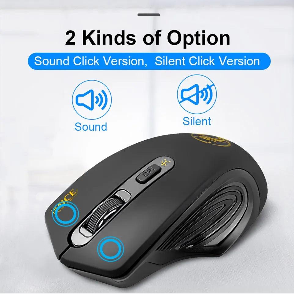 Wireless Optical Mouse: High Precision Ergonomic Silent Click Mice  ourlum.com   