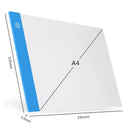 Diamond Painting Light Pad for Art and Crafts: Portable Tracing Board with Adjustable LED Light  ourlum.com A4 Blue  