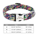 Engraved Nylon Pet ID Collar with Nameplate for Dogs: Personalized Safety Tag Collar  ourlum.com PU S 