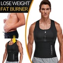 Mens Waist Trainer Vest Slimming Body Shaper Workout Tank