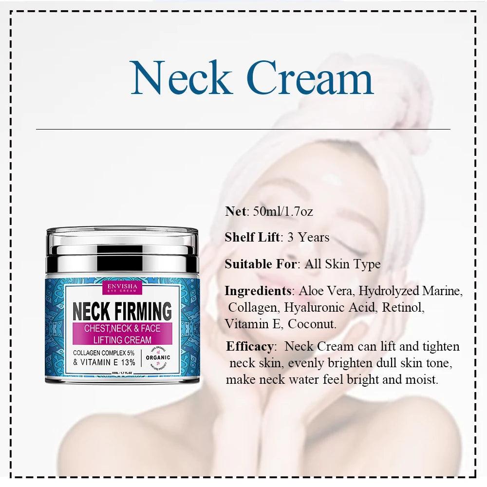 Retinol Collagen Neck Cream with Hyaluronic Acid & Vitamin E  ourlum.com   