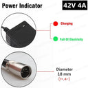 Electric Bike Charger: Efficient & Safe Charging for  M365 Pro  ourlum.com 4-Pin XLR US 