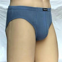 Men's Cotton Briefs: Breathable Underwear in Solid Colors