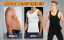 Men's Slimming Body Shaper Corset Vest Shirt Compression