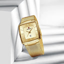 Gold Quartz Men's Watch Stylish Waterproof Luxury Timepiece