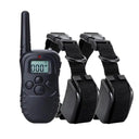 Dog Training Collar: Adjustable Remote Control Waterproof Bark Trainer  ourlum.com For 2 dogs US Plug 