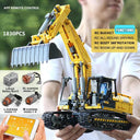 Motorized Excavator Building Kit for Kids Remote Control Fun