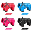 Cozy Hooded Winter Dog Jacket with Waterproof Harness for Small to Medium Dogs  ourlum.com   