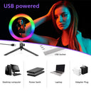 Ultimate Portable RGB Ring Light Kit for Smartphone Photography