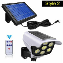 Solar Motion Sensor Camera Floodlight: Wireless Remote Security Light