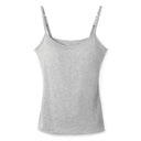 Adjustable Cotton Cami with Shelf Bra Women's Tank Top