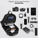 OZUKO Waterproof Chest Bag with USB Charging Backpack