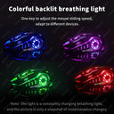 Wireless RGB Gaming Mouse with Ergonomic Design and Quiet Bluetooth