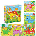 Wooden Blocks Puzzle Game: Animal, Fruit, Traffic Theme Learning Toy  ourlum.com Dinosaur  