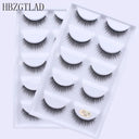 New Full 5 Pairs one box 3D Mink Hair False Eyelashes Natural Thick Long Eye Lashes Wispy Makeup Beauty Extension Tools H13  ourlum.com 5Pairs3dh-12  