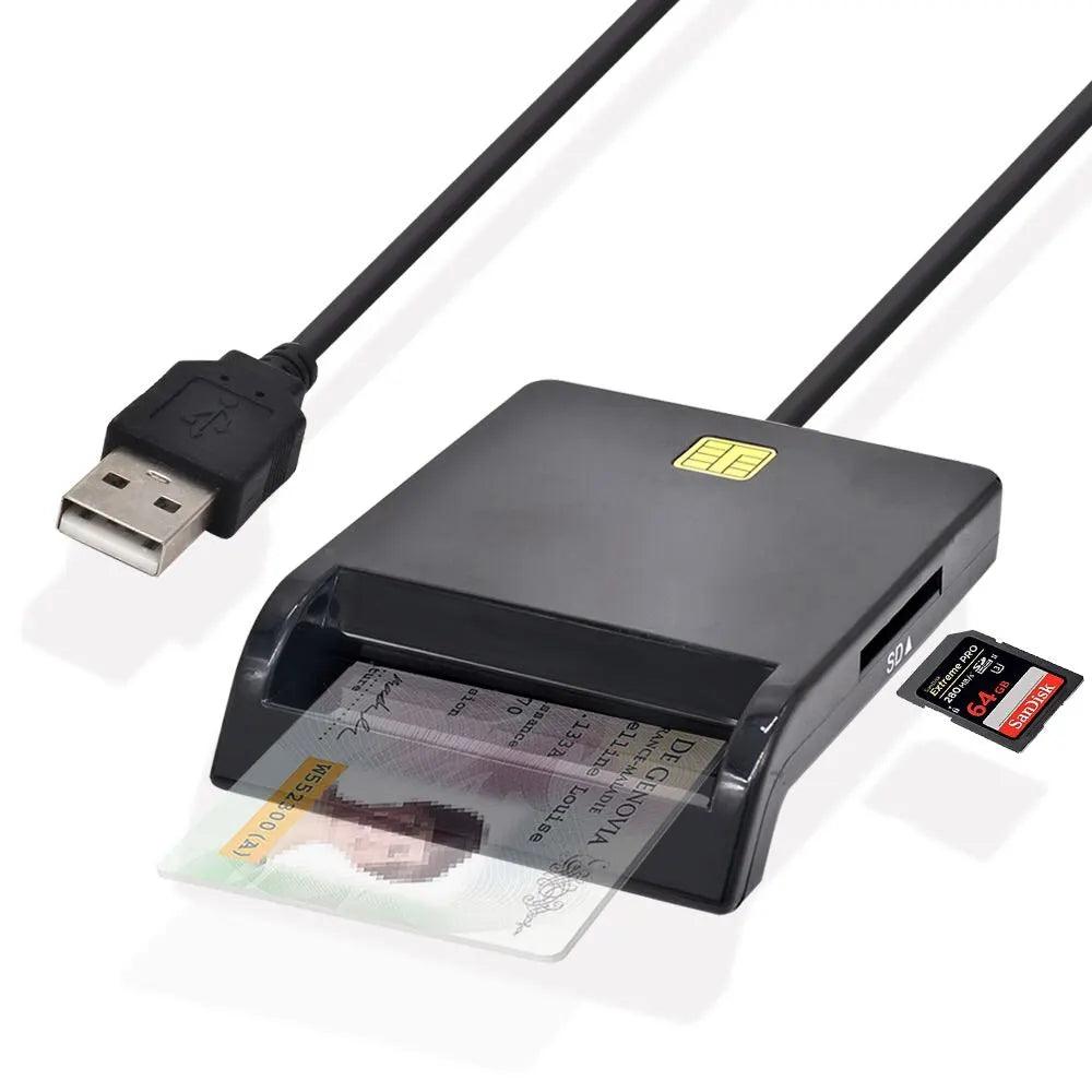 UTHAI X02 USB SIM Card Reader: Secure Bank Card Reader for Windows/Linux - Secure Transactions & Easy Setup  ourlum.com   