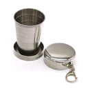 Compact Stainless Steel Folding Cup for Outdoor Travel