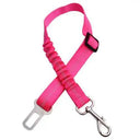 Enhanced Adjustable Car Pet Seat Belt with Reflective Nylon Strap and Elastic Bumper  ourlum.com Pink  