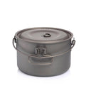 Titanium Camping Cookware Set for Outdoor Cooking 1.3L