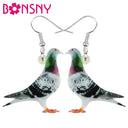 Discover Whimsical Pigeon Bird Earrings by Hunter Wu