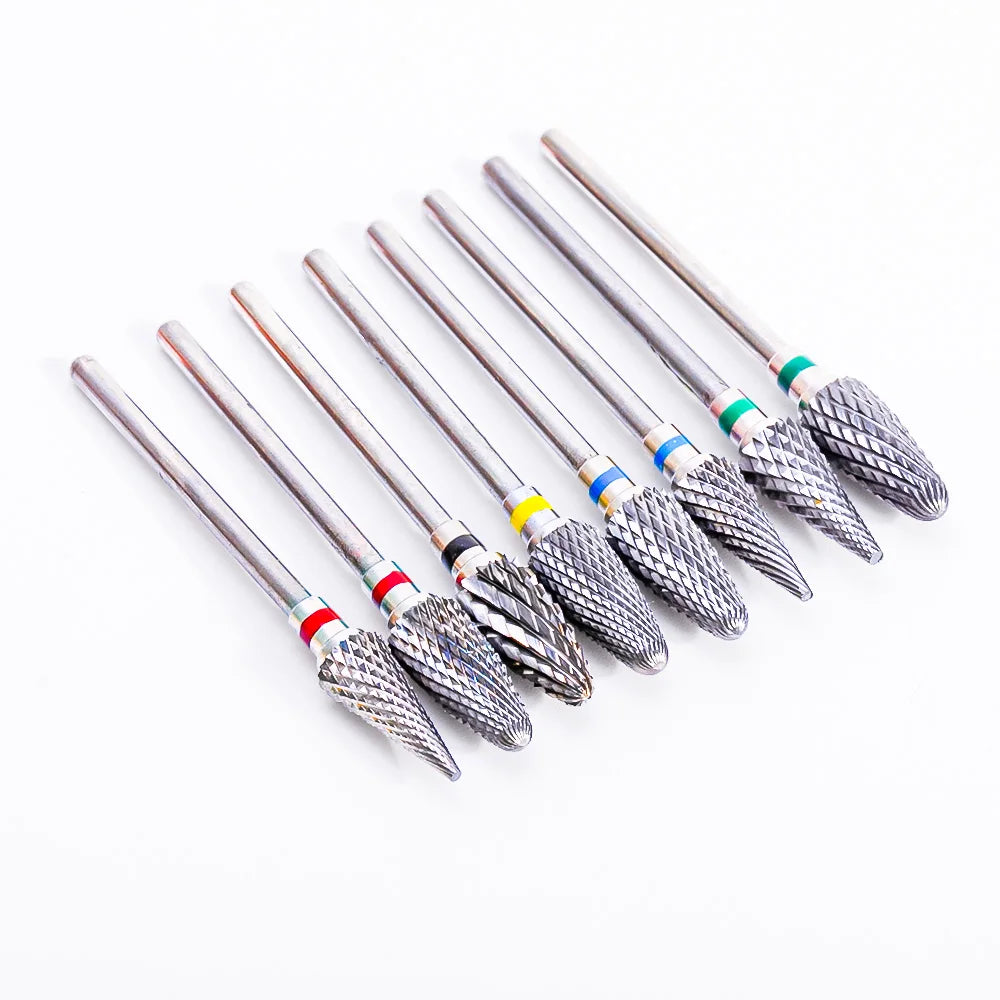 Tungsten Nail Drill Bit Diamond Electric Manicure Drill Bits For Milling Cutter Nail Files Buffer Nail Art Equipment Accessory  ourlum.com   