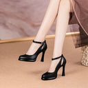 Black Roman Style High Heel Shoes: Elevate Your Look Now