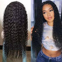 Luxurious Brazilian Deep Curly Lace Front Wig Glamour Style