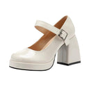 Mary Jane High Heels Trendy Elegance and Comfort Shoes