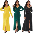 Glam V-neck Bodycon Dress Stylish Party Outfit for Women