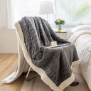 Sofa Blanket Winter Thick Coral Fleece Office Nap Blanket