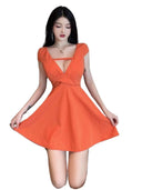 Pure Desire Summer Dress Curvy Women's Low-Cut V-Neck Fashion