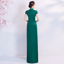 Green Cheongsam Wedding Dress Retro Elegance Artistry