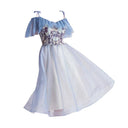 Blue Elegance Angel Wedding Dress Stylish Limited Time Offer