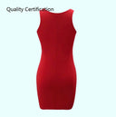 Sleek Package Hip Party Dress Black White Red Chic Statement