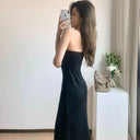 Luxurious One-Shoulder Black Dress for Goddess Style Chic