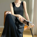 Ice Silk Suspender Skirt: Sophisticated Elegance And Comfort