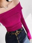 ZR Fashion Strapless T-Shirt Stylish Streetwear for Spring