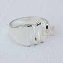 DIY Ornament Accessories Cooperized Silver Ring Letters Ring